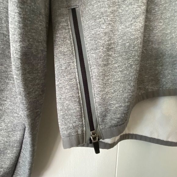 RBX high low hem cowl neck running jacket with size reflectors and zippers sz M - Picture 3 of 9